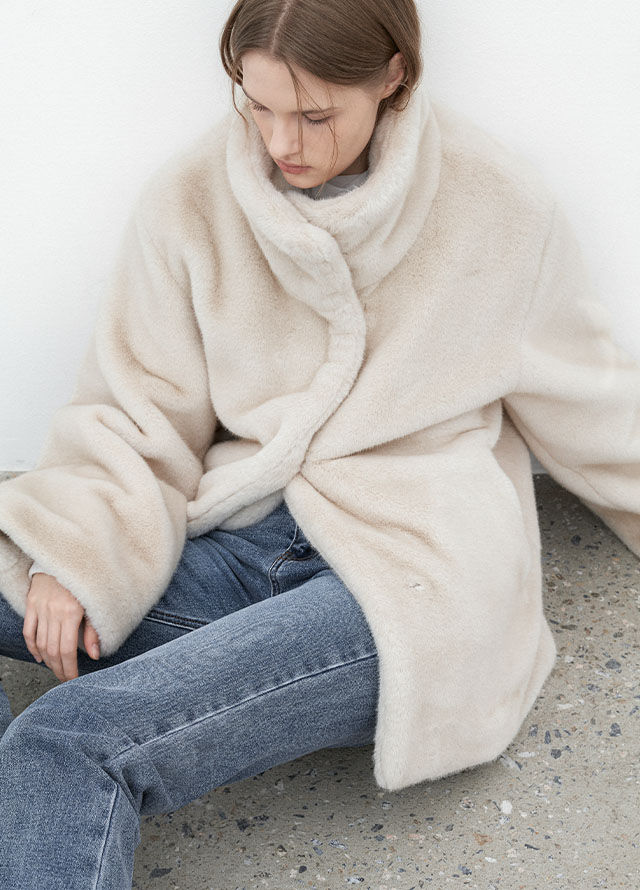 (PT-5733)CITY BOOTCUT WARM DENIM PANTS Korea