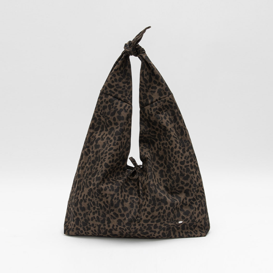 (B-2474)LEOPARD MAXI KNOT BAG