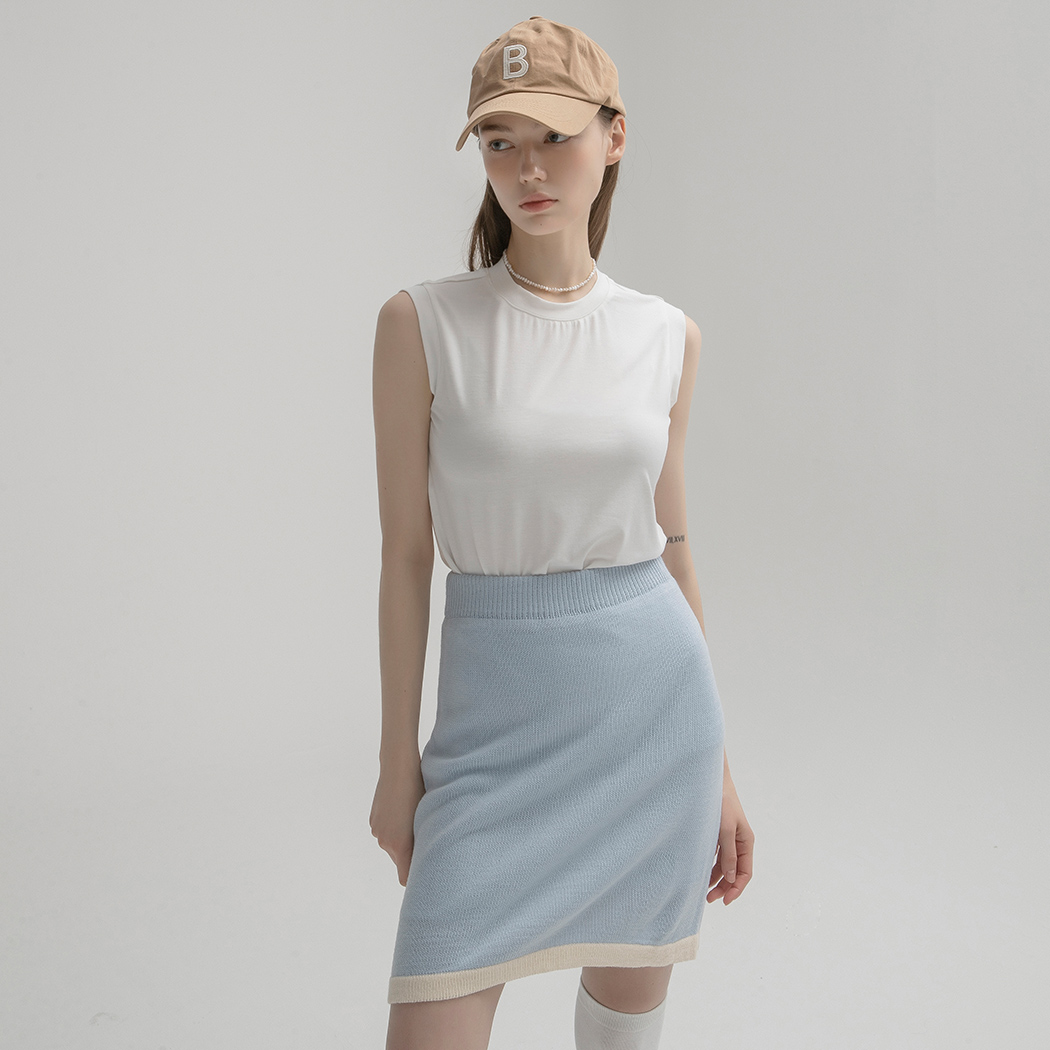 (T-3956)Basic Sleeveless Tee
