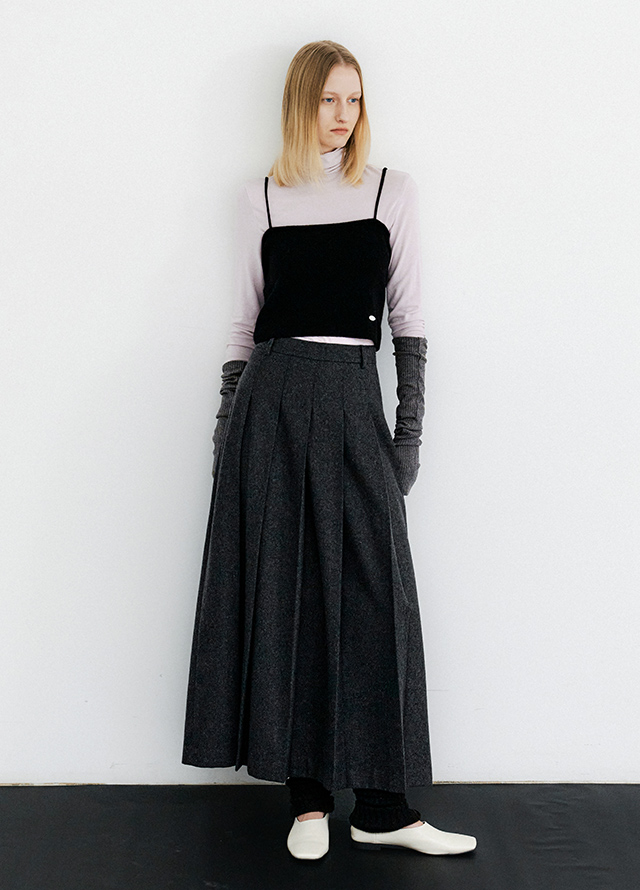 (ZT-6986)ESSENTIAL CASHMERE BUSTIER KNIT Korea