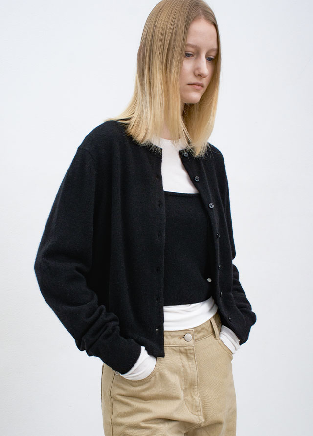 (ZT-6986)ESSENTIAL CASHMERE BUSTIER KNIT Korea