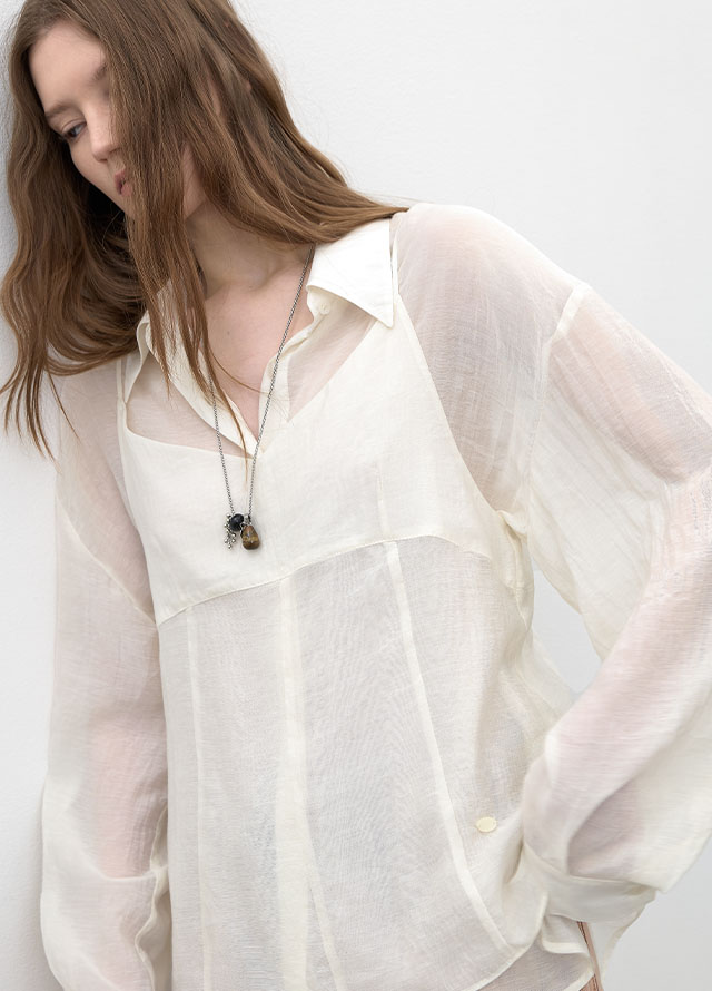 (SK-5056)DORIS SHEER LAYERED SKIRT Korea