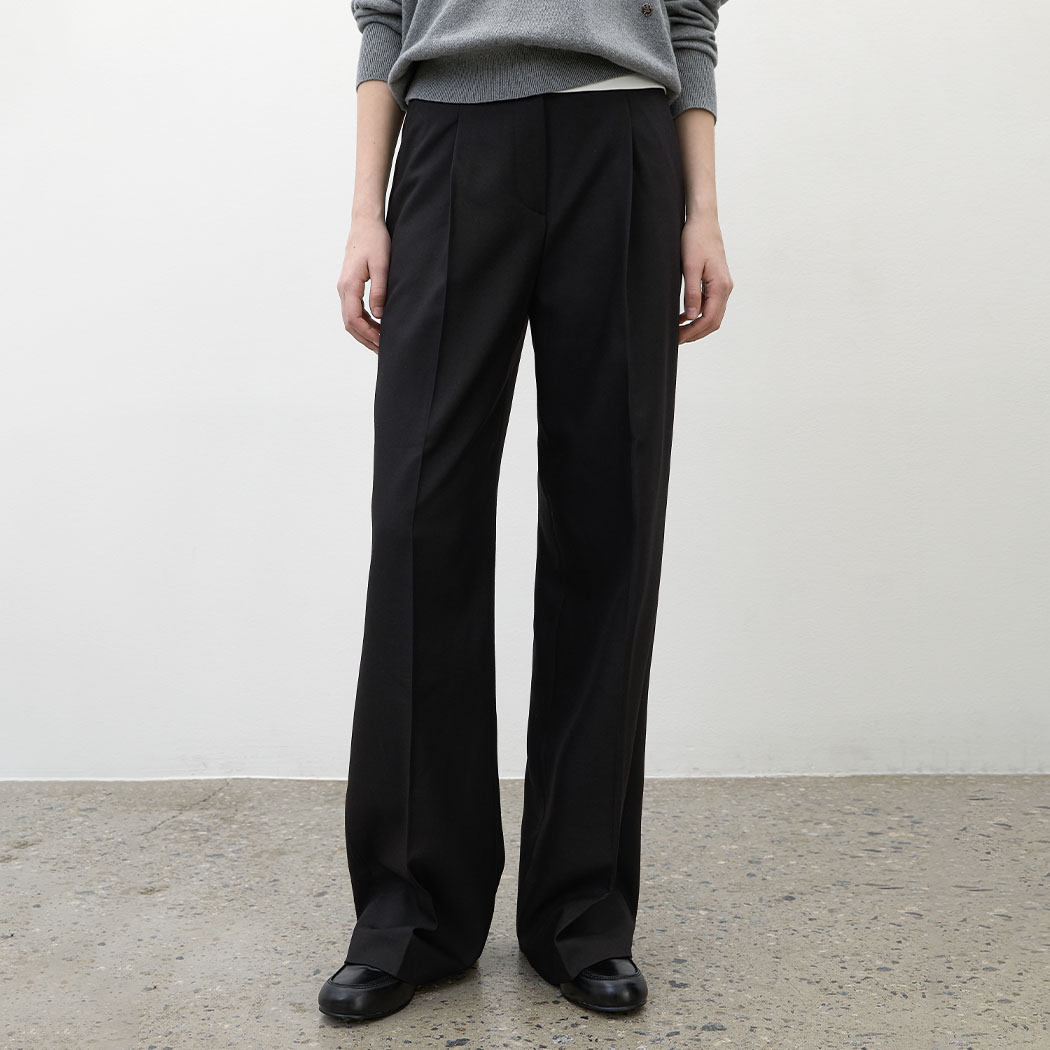 (Z-PT-5683)ESSENTIAL COMFY TUCK PANTS