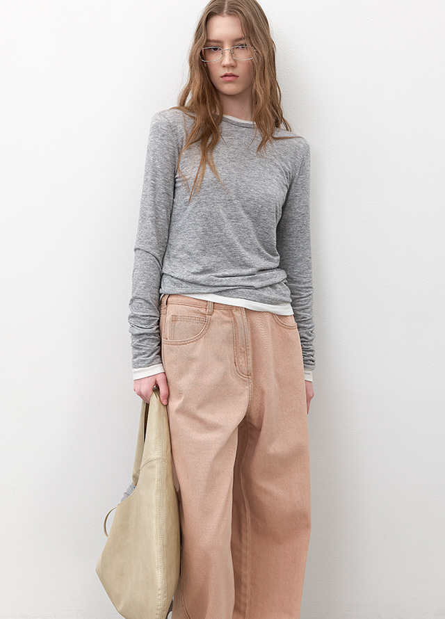 (Z-JP-586)OVERFIT GLOSSY SNAP BUTTON BLOUSON Korea