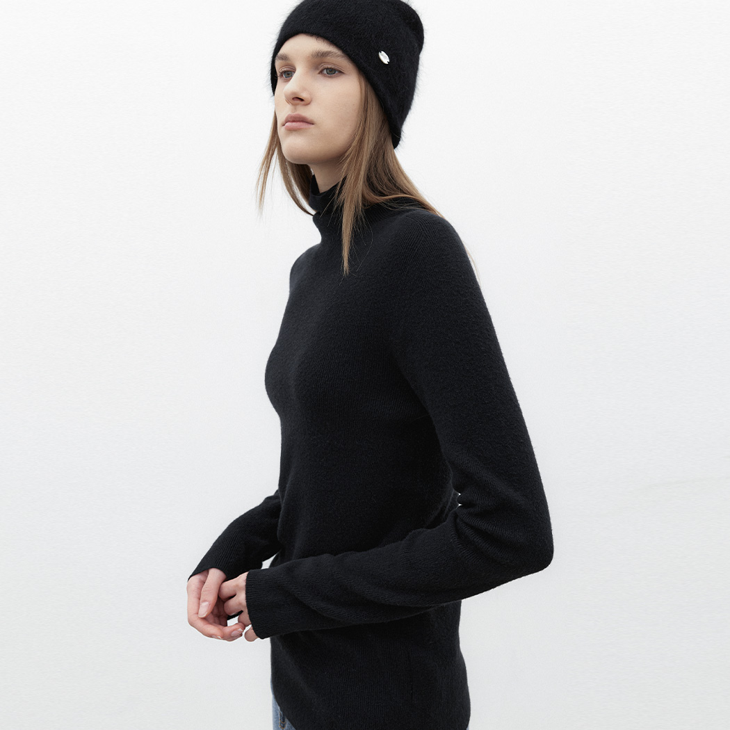 (T-7157)ESSENTIAL WHOLE GARMENT SLIM RIBBED KNIT