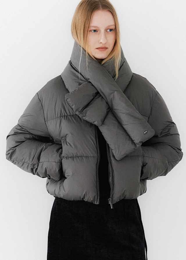 (T-7117)SHEER LIGHT POLO NECK KNIT Korea