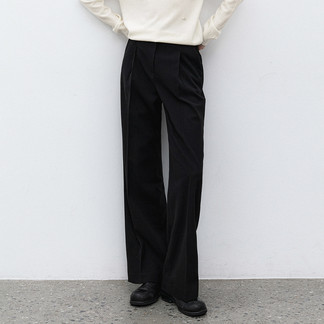 (PT-5685)ESSENTIAL WINTER TUCK PANTS