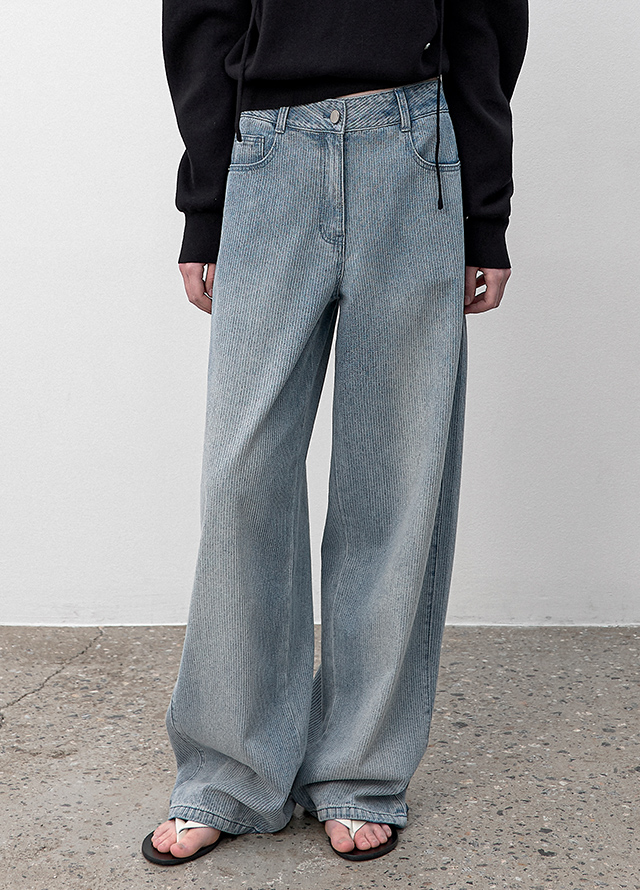 (CD-2249)MULTI STRIPE OVERFIT CARDIGAN Korea