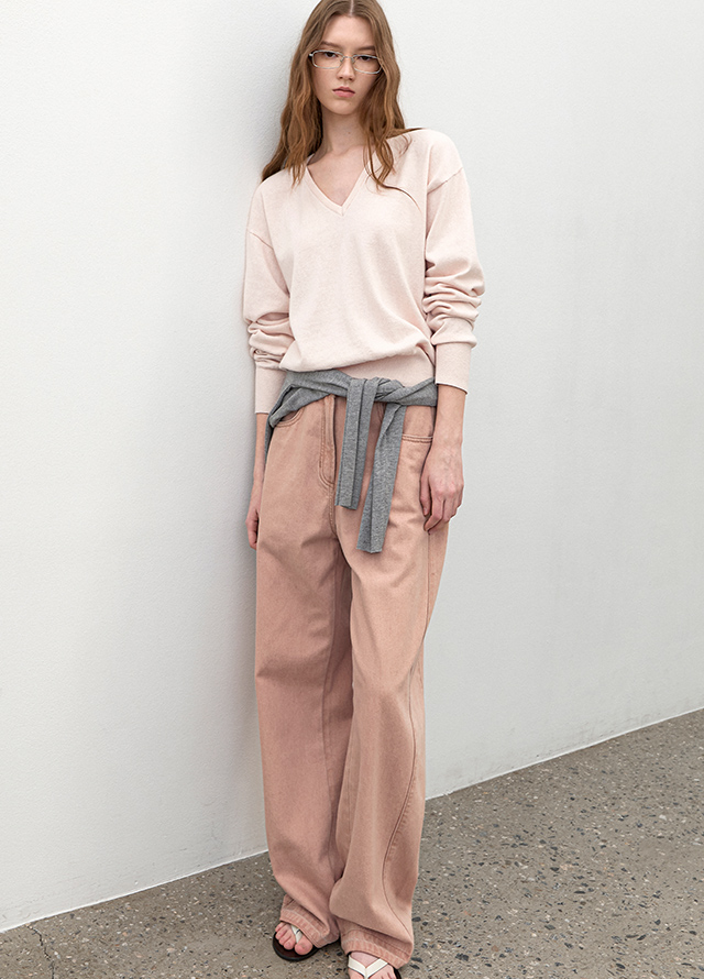 (SK-5072)CHECK TIED IRREGULAR SKIRT Korea