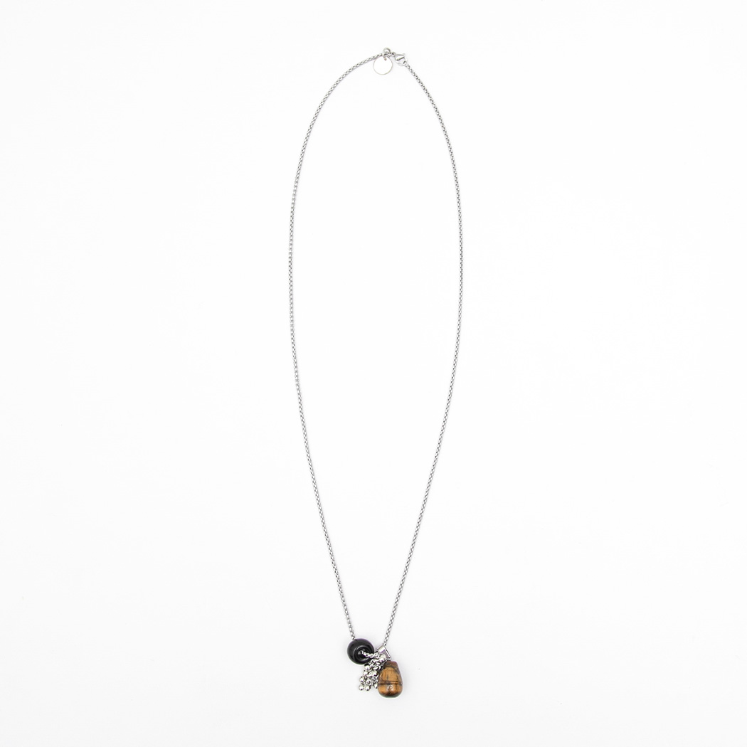 (N-878)BOLD MARBLE PENDANT NECKLACE
