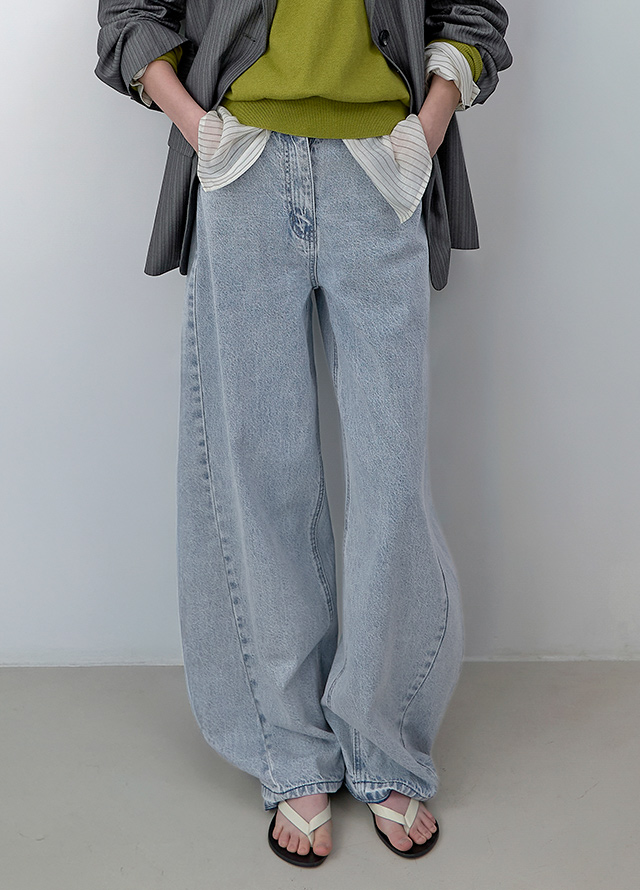 (JK-3064)STRIPE OVERSIZED JACKET Korea