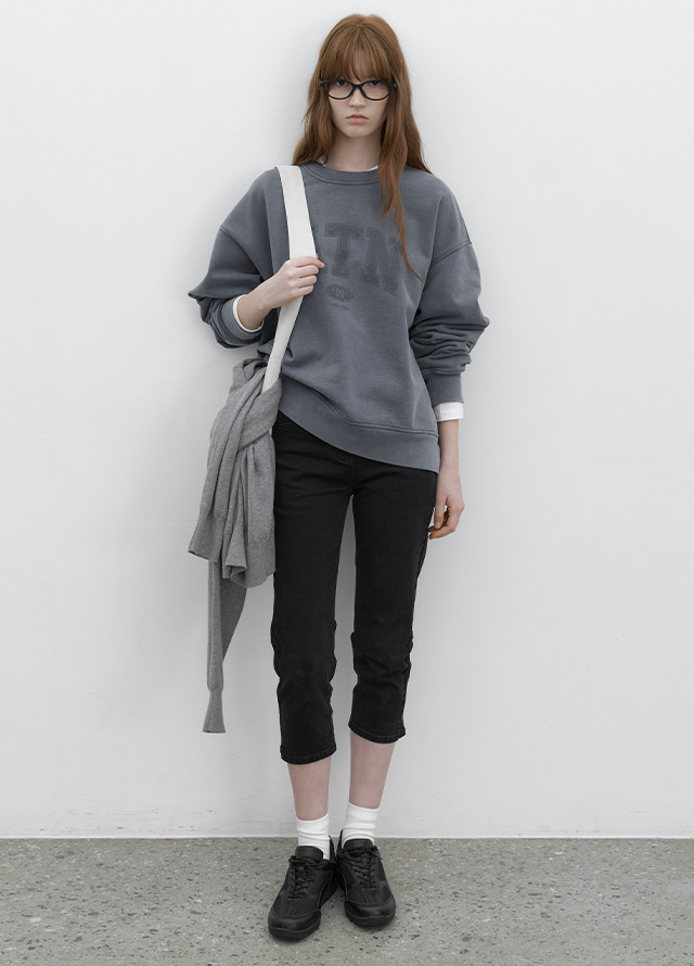 (T-7160)ATN PIGMENT WASHING SWEAT SHIRT Korea