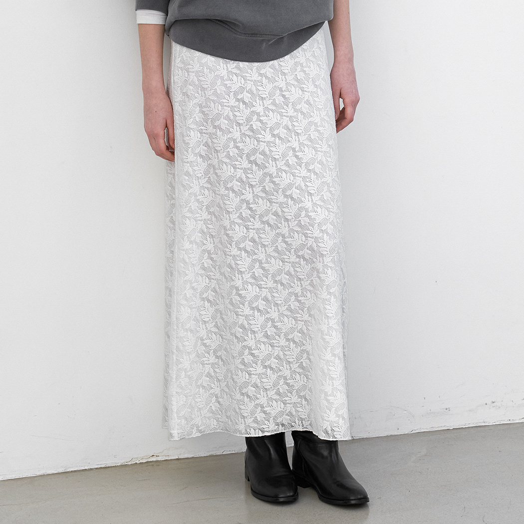 (SK-5091)FLORA LACE SEMI A SKIRT