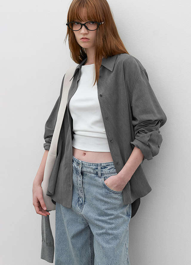 (T-7171)SOFT SLIMFIT BOAT NECK TEE Korea