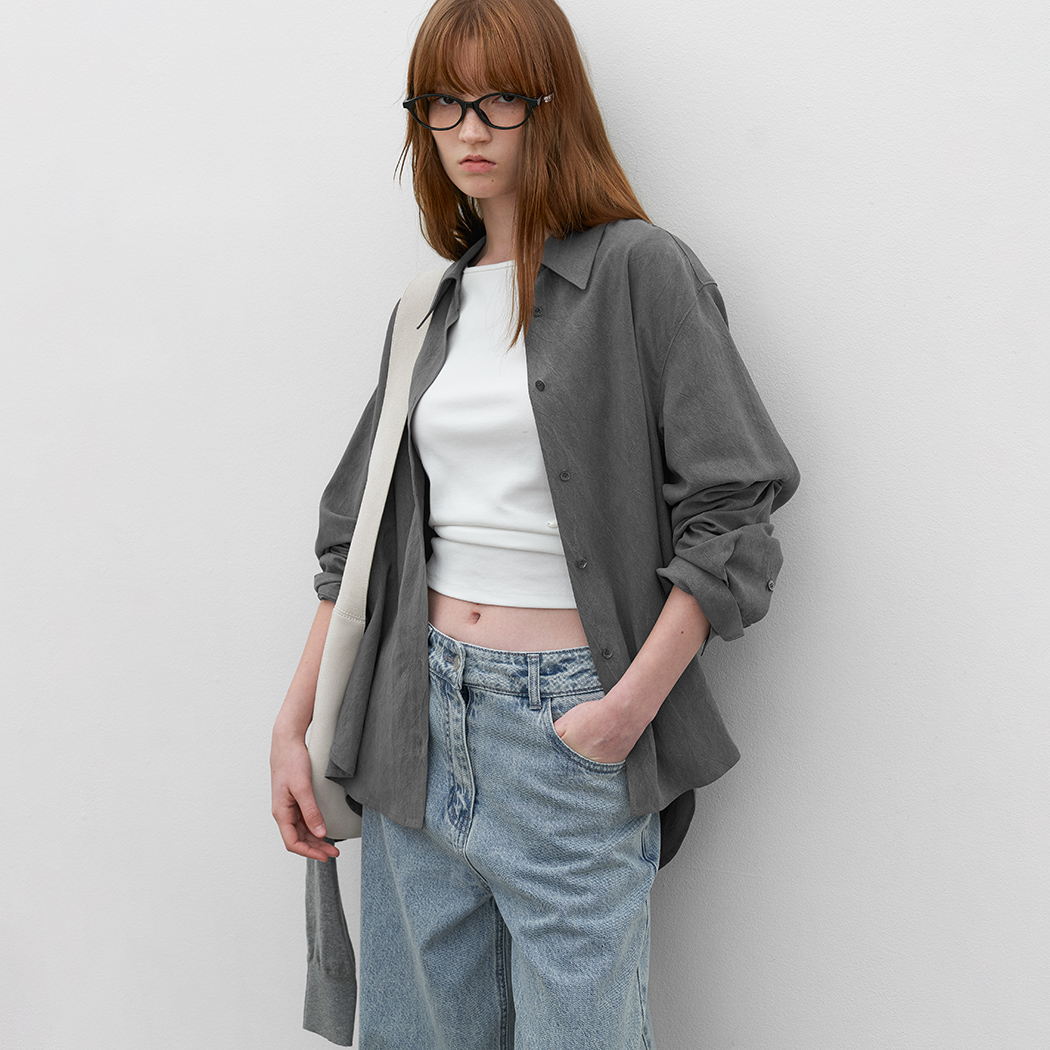 (BL-4403)LYODELL CREASE STANDARD SHIRT