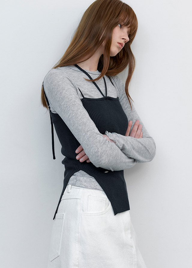 (T-7171)SOFT SLIMFIT BOAT NECK TEE Korea