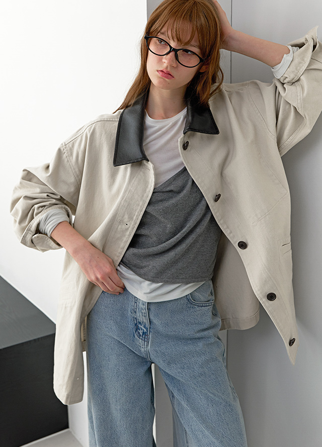 (PT-5738)LOWRISE LINE VOLUME DENIM PANTS Korea