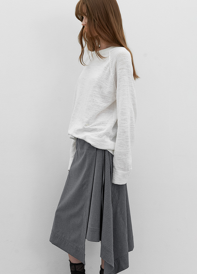 (T-7185)AN COTTON SLUB MINIMAL RAGLAN KNIT Korea