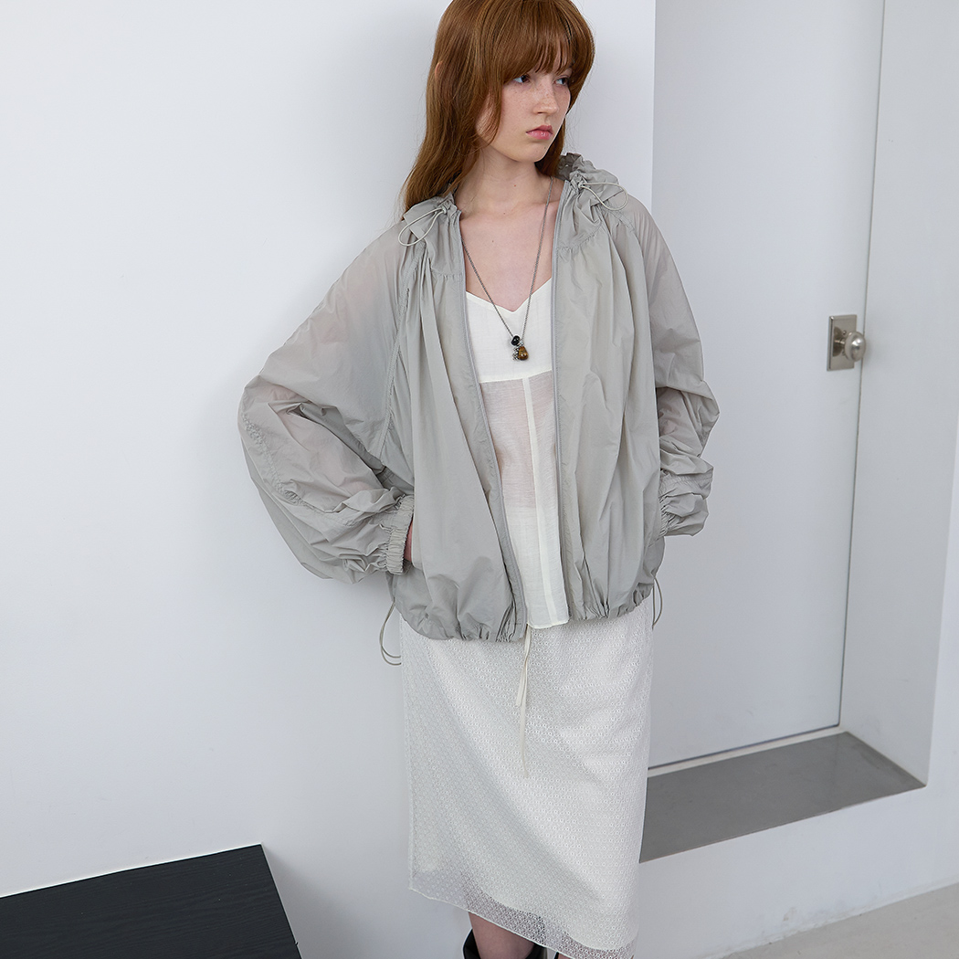 (JP-604)YU SHIRRING OVERSIZED JUMPER