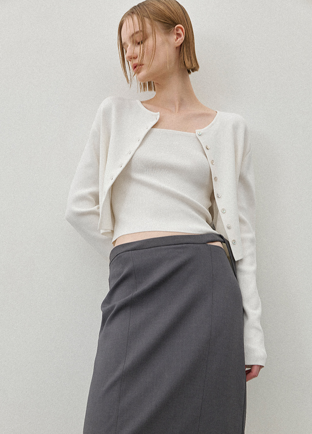 (JK-3011)SUEDE STRAP CROP JAKCET S Korea