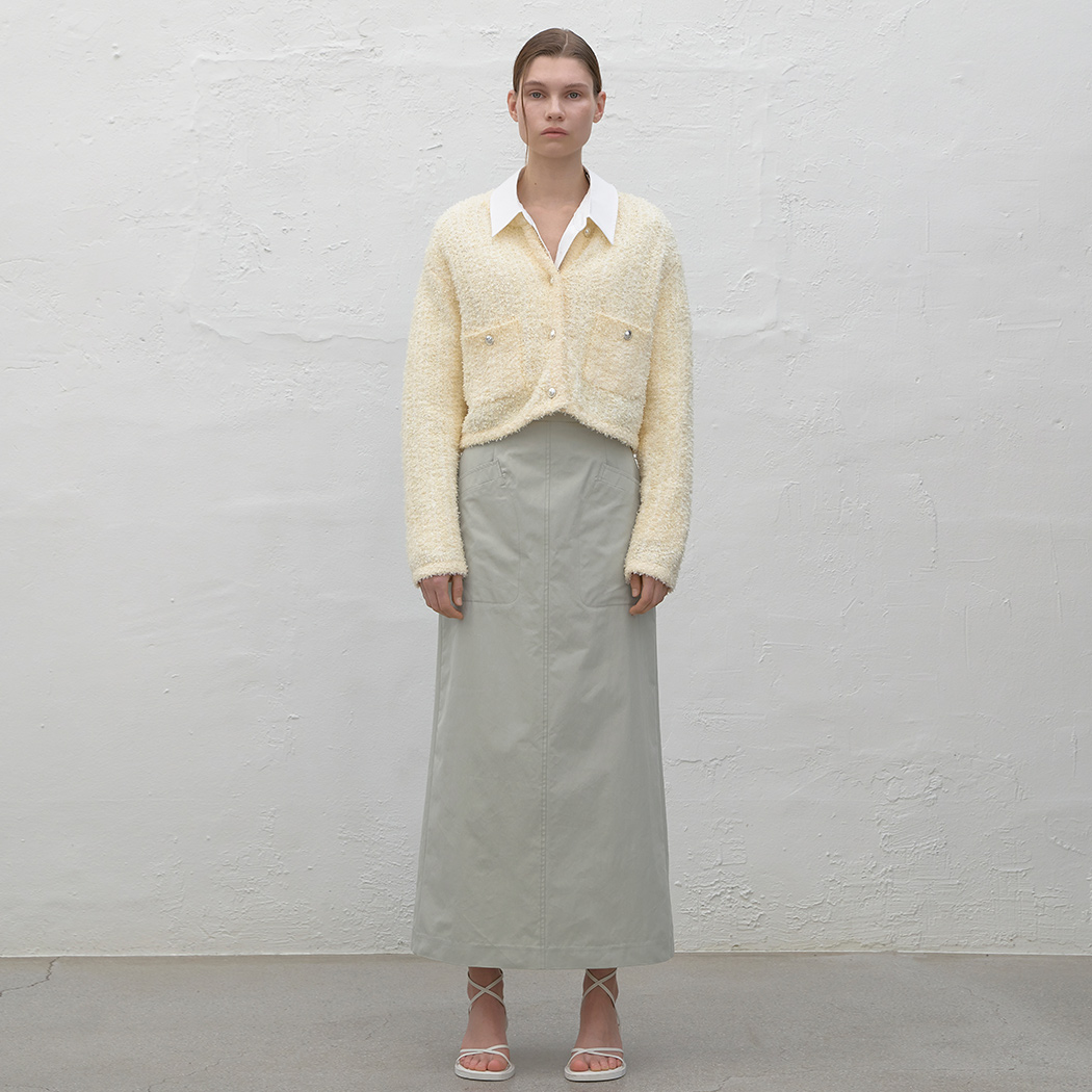 (SK-4916)BETA OUT POCKET MAXI SKIRT