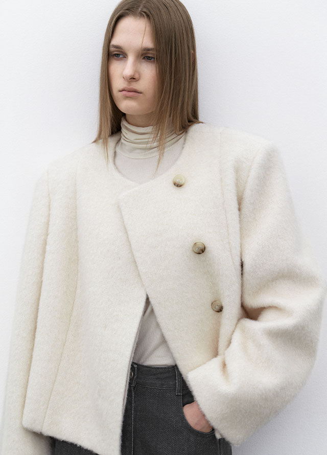 (T-7135)ESSENTIAL SHEER TURTLE NECK TEE Korea