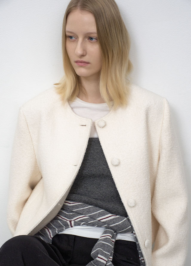 (ZT-6986)ESSENTIAL CASHMERE BUSTIER KNIT Korea