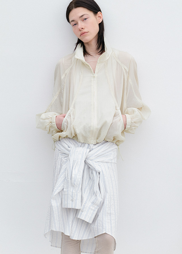 (T-7174)AN OVER FIT ONE SHOULDER TEE Korea