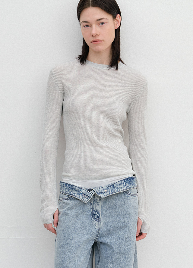 (Z-SK-5046)ESSENTIAL FRONT SLIT LONG SKIRT Korea