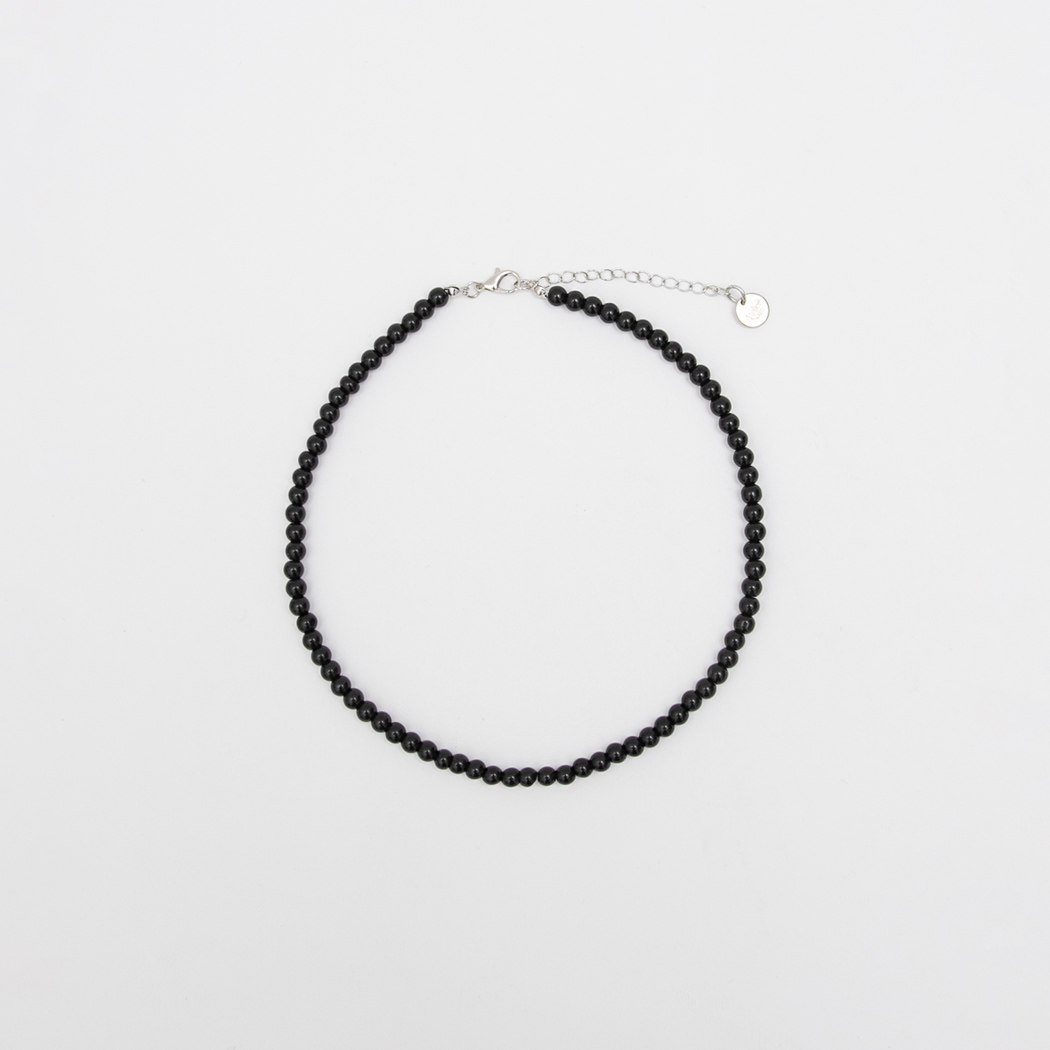 (N-880)NOIR PEBBLE NECKLACE