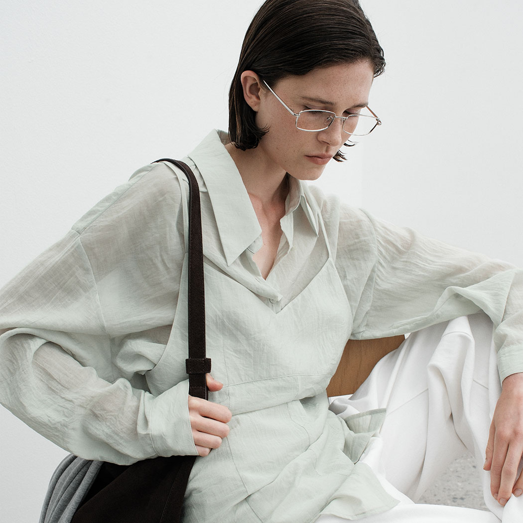 (Z-BL-4371)SADIE SHEER BUSTIER BLOUSE S