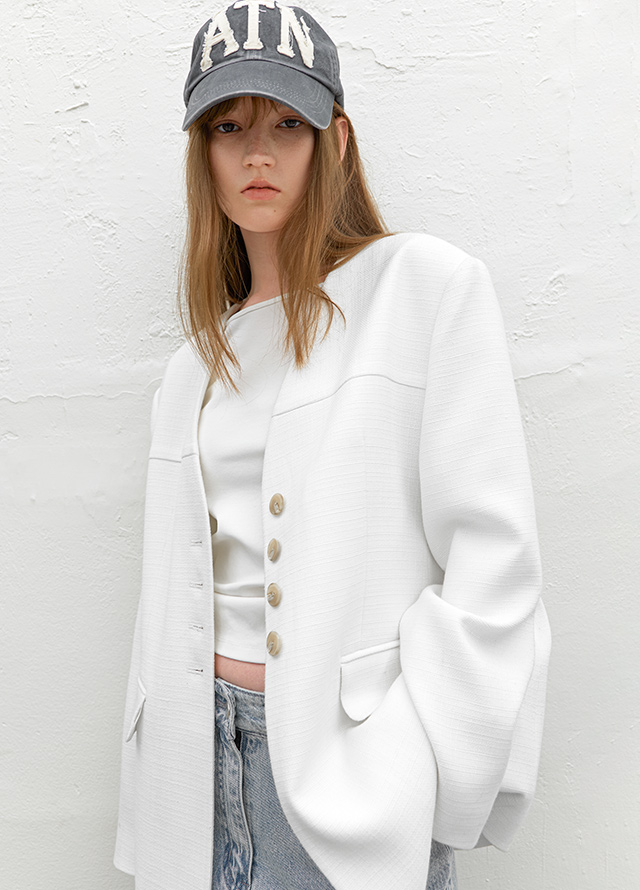 (T-7171)SOFT SLIMFIT BOAT NECK TEE Korea