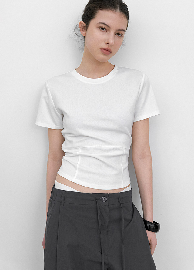 (PT-5549)ESSENTIAL ROGER TUCK SET-UP PANTS Korea