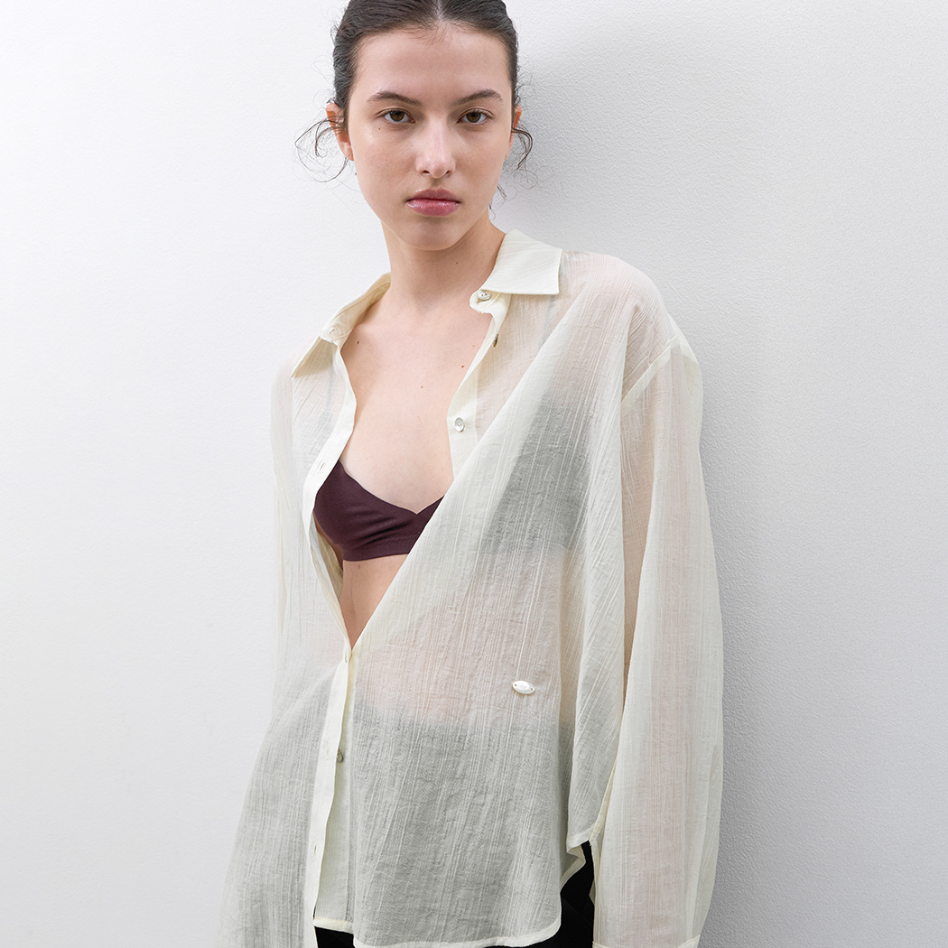 (Z-BL-4314)ESSENTIAL MONA LOGO SHIRT