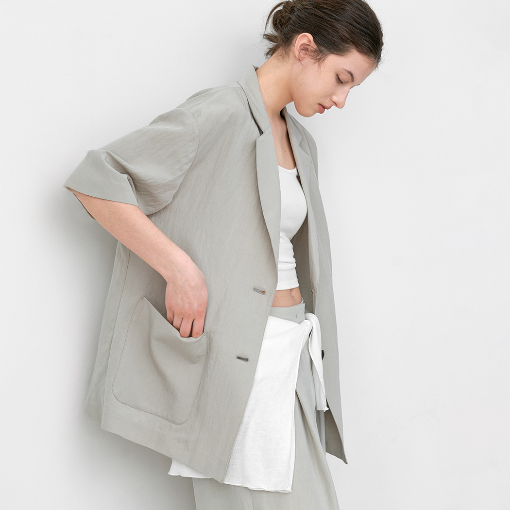 (JK-3069) MONO SET-UP OVER FIT JACKET