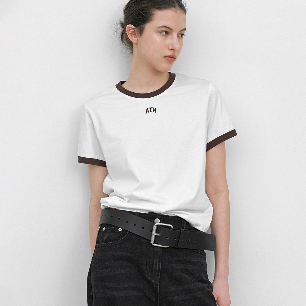 (T-7255)CONTRAST LINGER GRAPHIC T