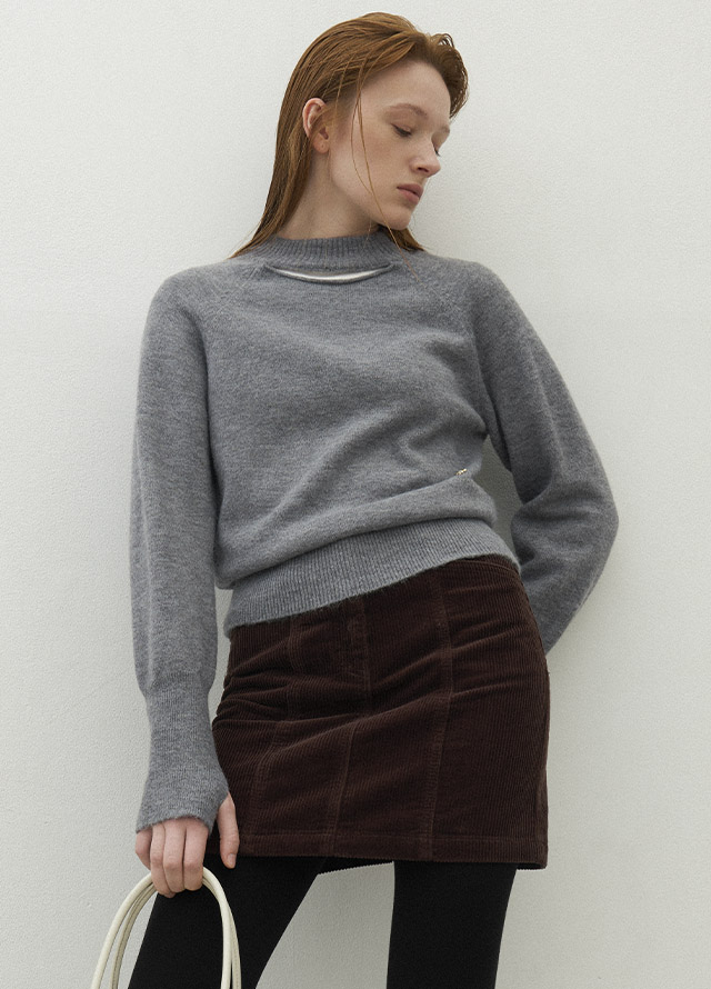 (Z-SK-4974)ESSENTIAL CORDUROY MINI SKIRT Korea