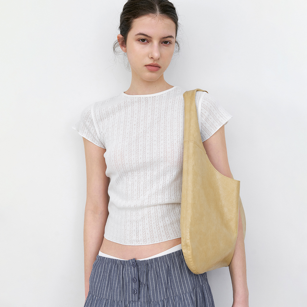 (T-7220)POINTEL SLIMFIT ROUND NECK TEE