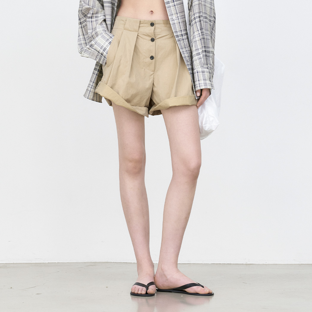 (PT-5764)ZEN LOL-UP TUCK SHORTS