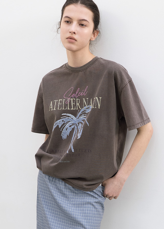 (SK-5102)CHECK LACE TAPE BANDING MIDI SKIRT Korea