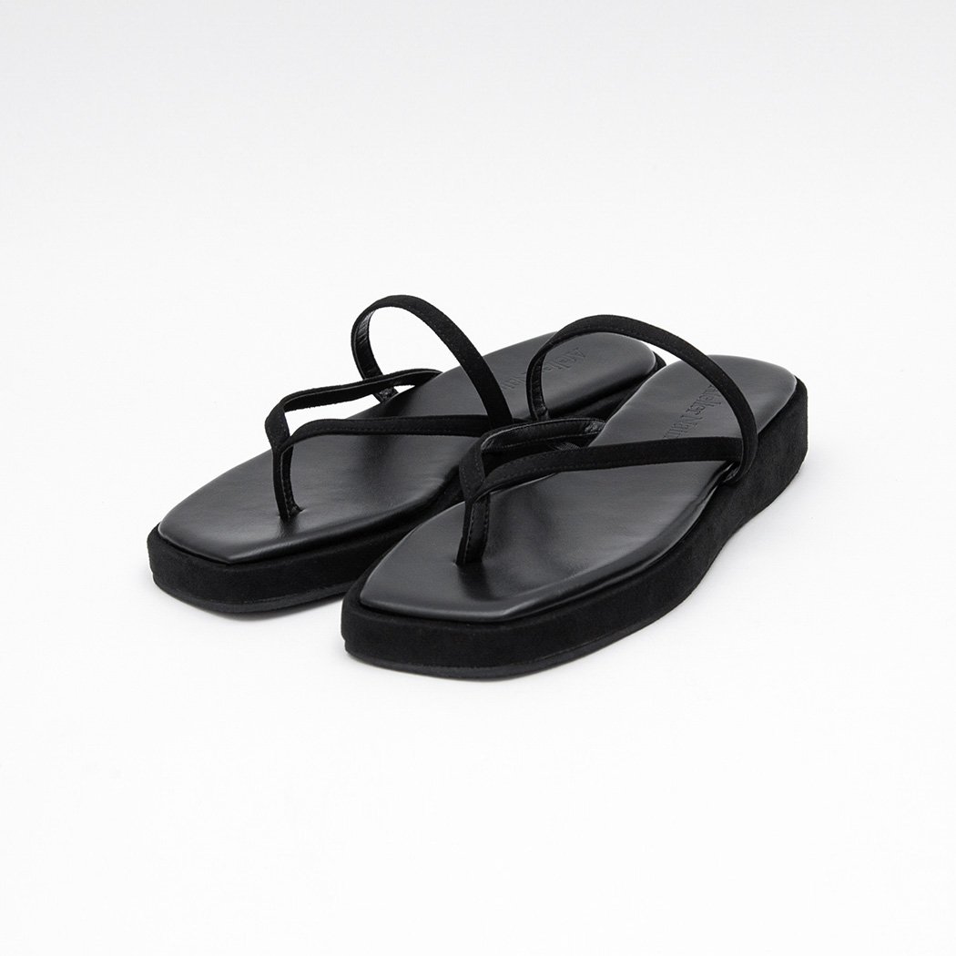 (SH-3478)SQUARE TOE STRAP SANDAL