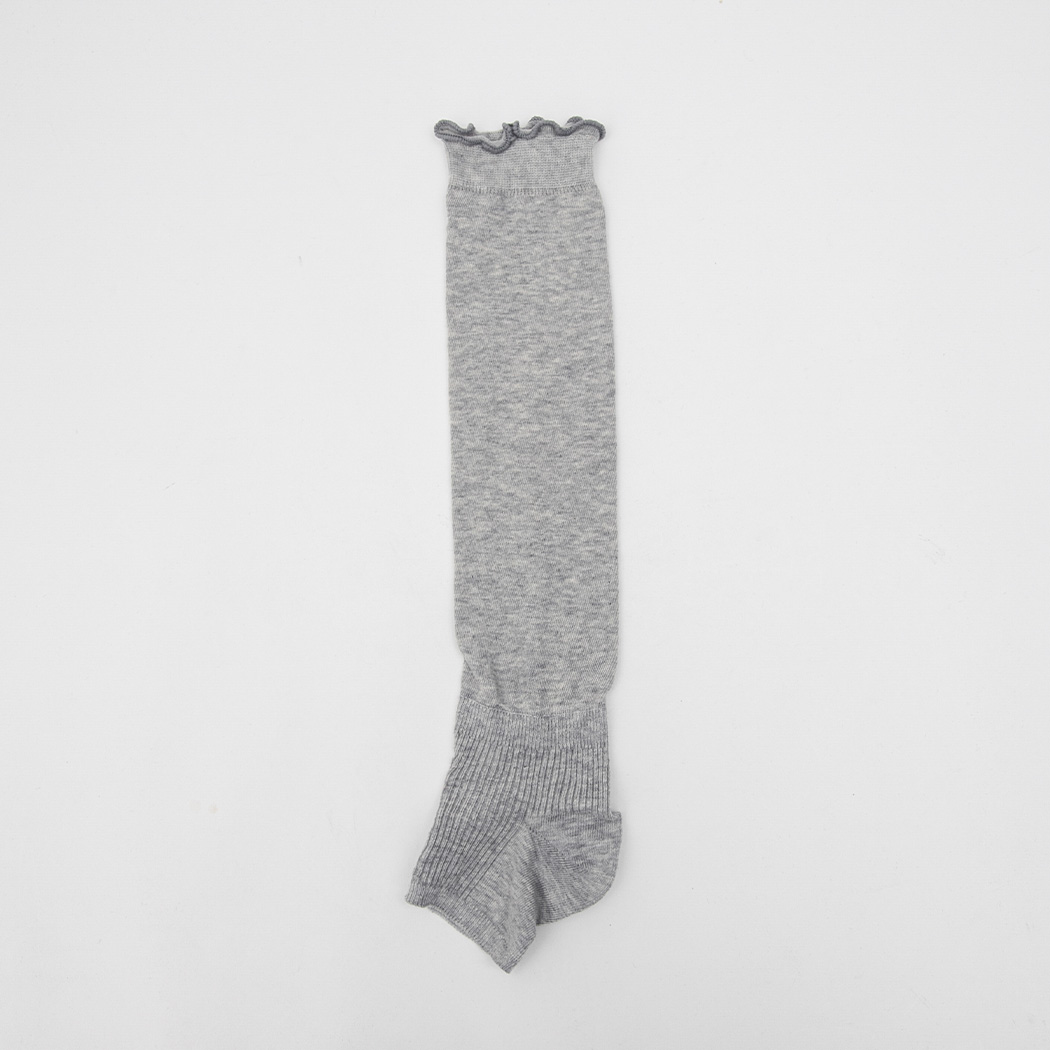 (SC-0053)SHIRRING KNEE WARMMER SOCKS