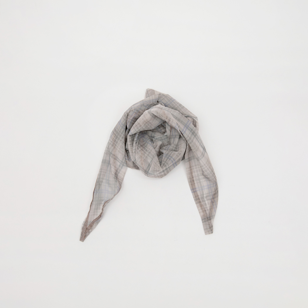 (SF-0008) Sheer Check Scarf