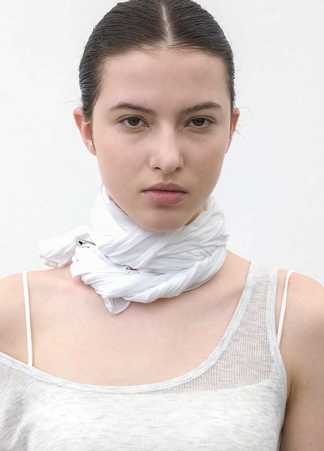 (SK-5108)AN SATIN SET-UP MAXI SKIRT Korea