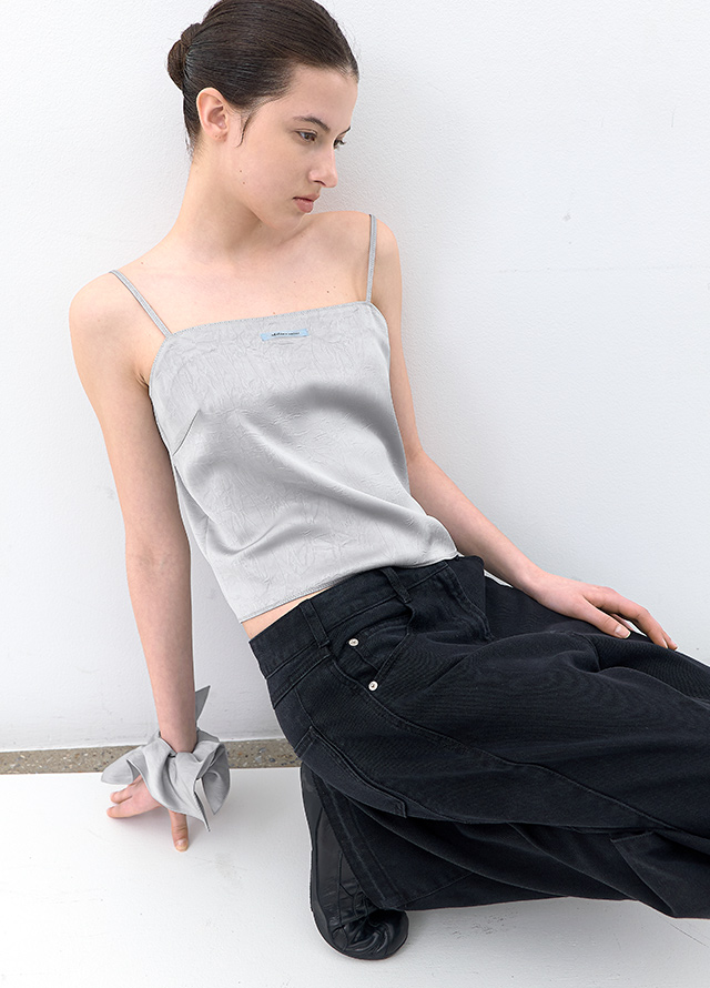 (PT-5741)WASHING CURVED COLOR DENIM PANTS Korea