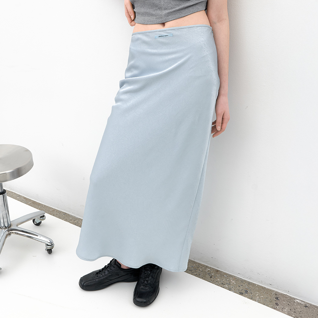 (SK-5108)AN SATIN SET-UP MAXI SKIRT