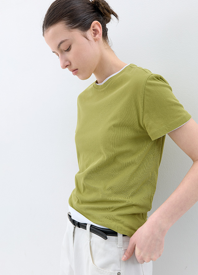 (PT-5741)WASHING CURVED COLOR DENIM PANTS Korea