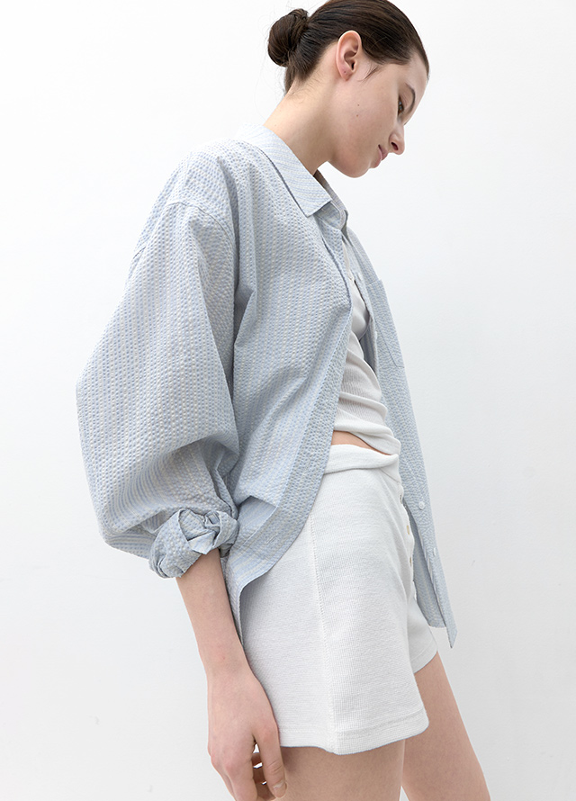 (T-7171)SOFT SLIMFIT BOAT NECK TEE Korea