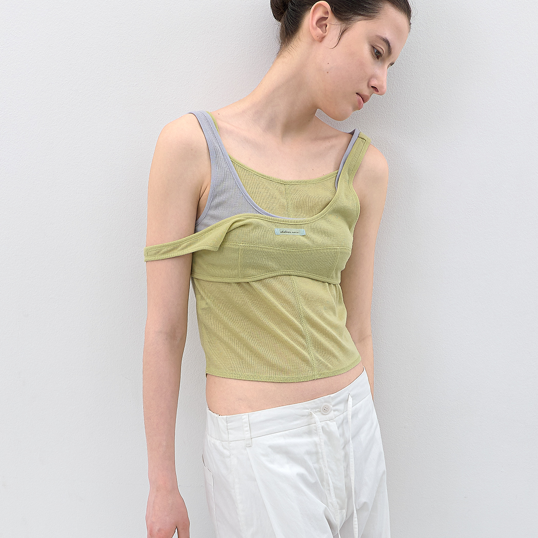 (T-7232)AN BUESTIER LAYERED SLEVELESS