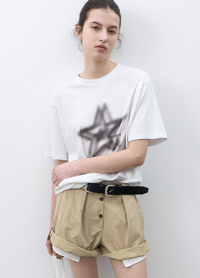 (PT-5764)ZEN LOL-UP TUCK SHORTS Korea